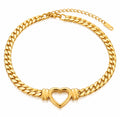 Hjärt Guld Halsband