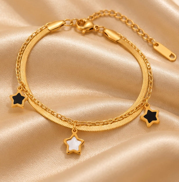 Stjärn Guld Armband