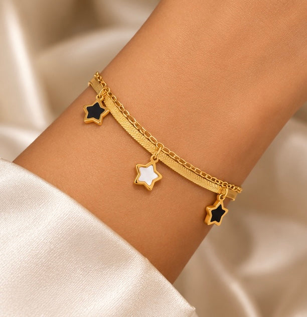 Stjärn Guld Armband