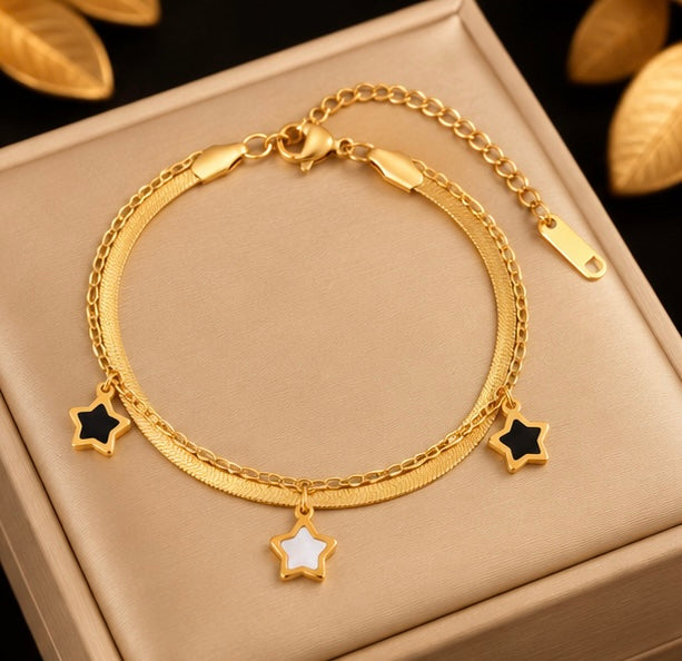 Stjärn Guld Armband