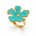 Turkos Blomring Stil 4
