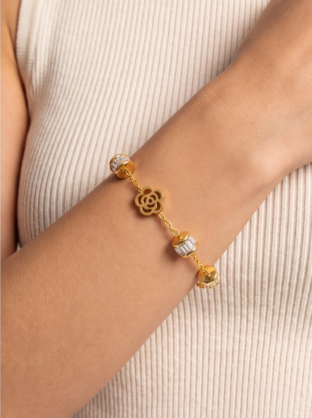 Blom Pärl Armband