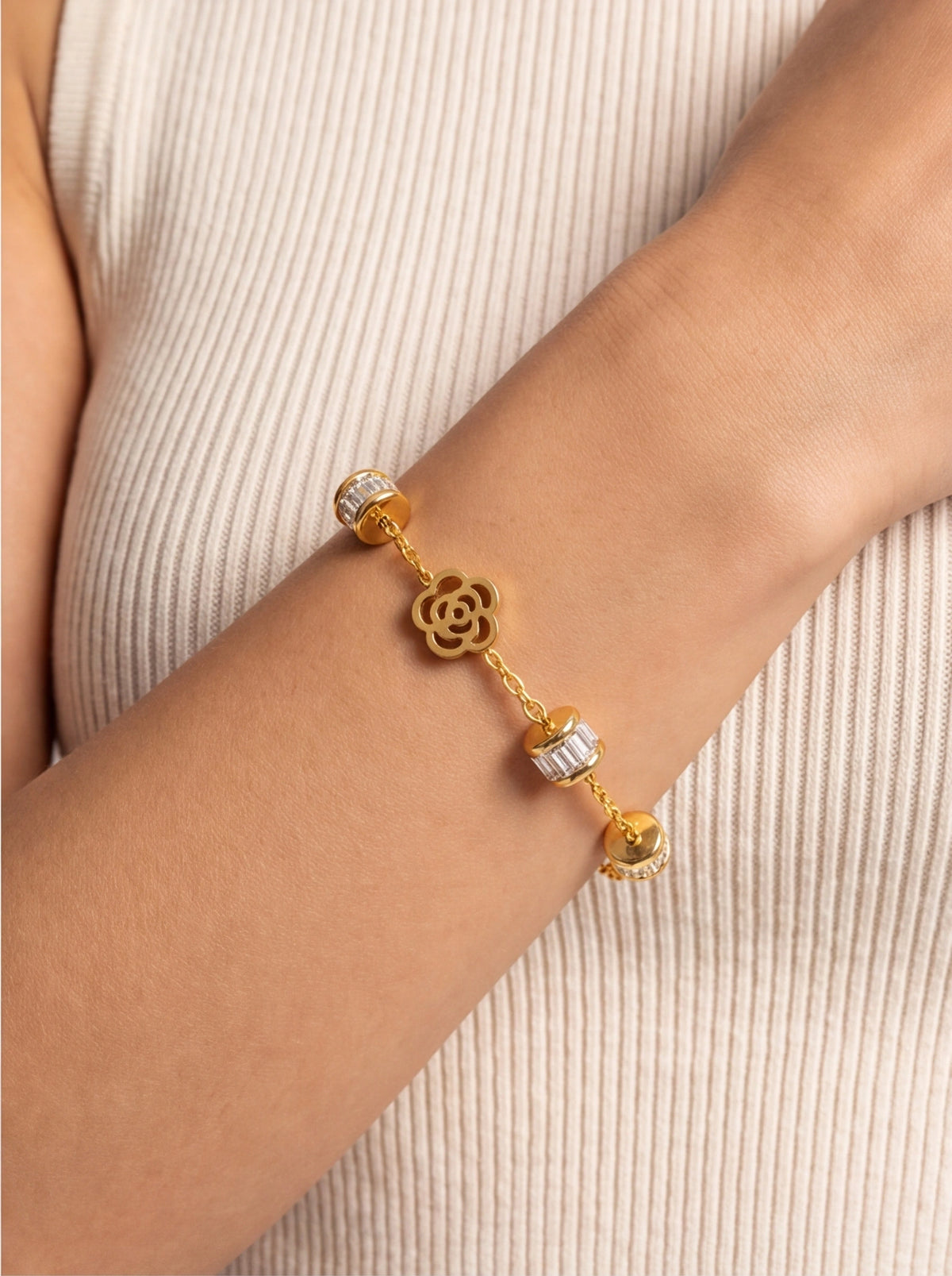 Blom Pärl Armband